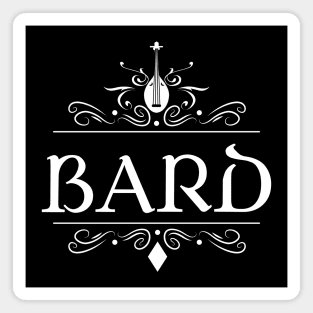 Bard Character Class TRPG Tabletop RPG Gaming Addict Magnet